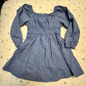 Wonder Nation‎ 2t Toddler Long Sleeve Dress Blue Denim